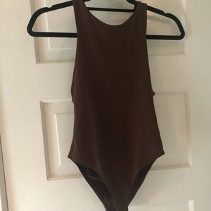 New w/tags ZARA brown bodysuit